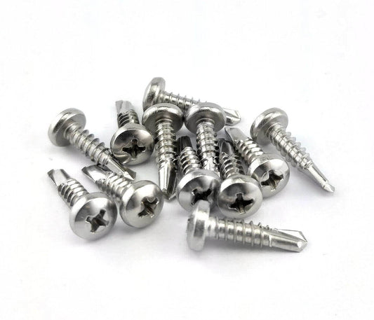 Bohrschrauben mit Linsenkopf DIN 7504 N Kreuzschlitz Selbstbohrschrauben Edelstahl