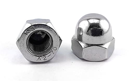 Sechskant-Hutmuttern DIN 1587 Hohe Form aus Edelstahl