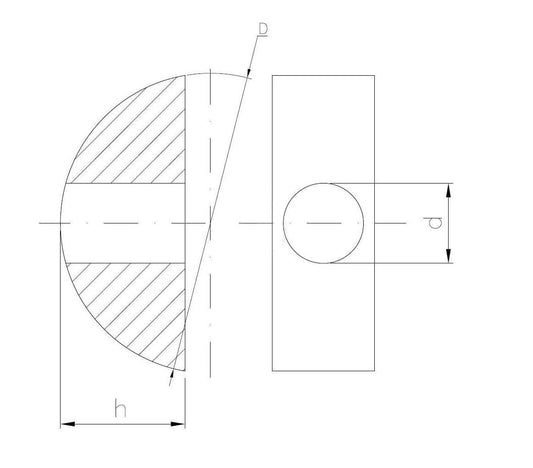 Halb Mond Mutter für die Möbelmontage